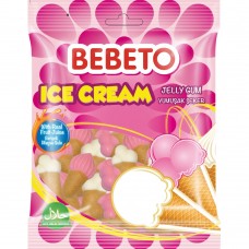 Bebeto Жувальні цукерки "Морозиво" 80гр 12х6