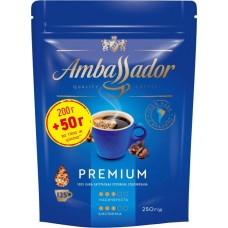 Кава розчинна сублімована «Premium», 200+50 г ТМ «Ambassador»