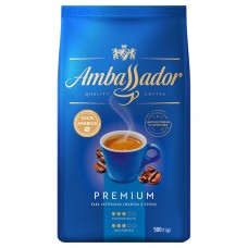Кава натуральна смажена в зернах «Premium», 500г ТМ «Ambassador»