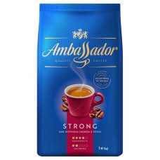 Кава натуральна смажена в зернах «Strong», 1 кг ТМ «Ambassador»