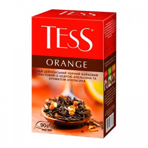 Чай цейлонський чорний байховий листовий із цедрою апельсина та ароматом апельсина “ Orange ” TM “TESS"