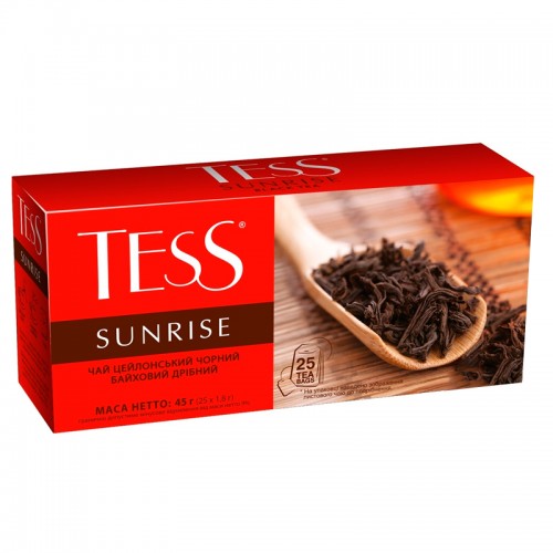 Чай чорний у пакетиках 25 шт Sunrise Tess