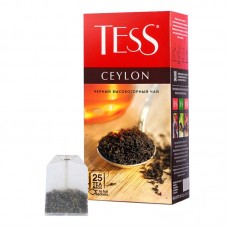 Чай цейлонський високогірний чорний байховий дрібний у пакетиках для разової заварки «Ceylon», ТМ «Tess»