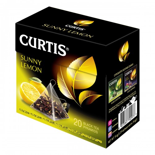 Чай Curtis "Sunny Lemon" 20 пакетиків 34 г (20*1,7г)