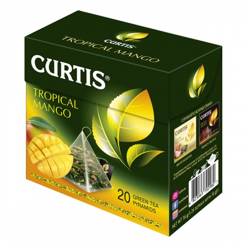 Чай Curtis "Tropical Mango" 20 пакетиків 36 г (20*1,8г)