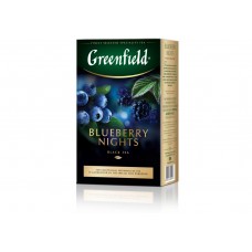 Чай цейлонский черный байховый листовой с ароматом черники и ежевики «Blueberry Nights», 100 г ТМ «Greenfield»