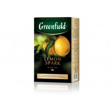 Чай цейлонський чорний байховий листовий з ароматом лимону «Lemon Spark», 100 г ТМ «Greenfield»