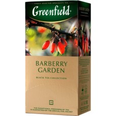 Чай кенійський чорный байховий дрібний з ягодами барбарису в пакетиках для разової заварки «Barberry Garden», 37.5 г ТМ «Greenfield»