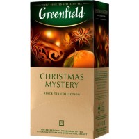 Чай індійський чорний байховий дрібний у пакетиках 25 шт Christmas Mystery Greenfield