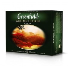 Чай цейлонський чорний байховий в пакетиках 50 шт Golden Ceylon Greenfield