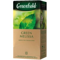 Чай китайский зеленый байховый мелкий в пакетиках 40 шт Green Melissa Greenfield 