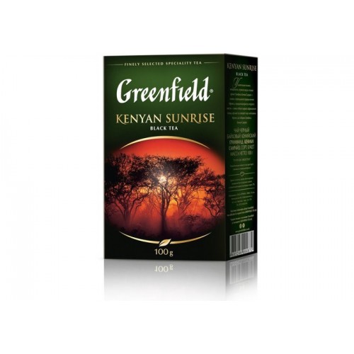 Чай кенійський чорний байховий листовий «Kenyan Sunrise» 100 г ТМ «Greenfield»