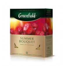 Чай фруктово - трав'яний в пакетиках для разової заварки «Summer Bouquet», 200 г (100 x 2г) ТМ «Greenfield»
