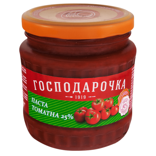 Томатная паста 25% ТВ Господарочка 465 г