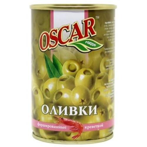 Оливки " Oscar " з креветкою  ж/б  300 г
