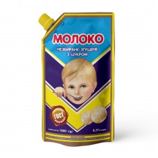 Молоко незбиране згущене з цукром 8,5% жиру 1000 г ТМ "Первомайський МКК"
