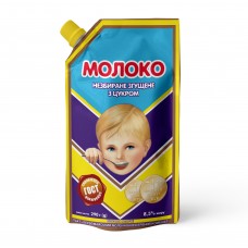 Молоко незбиране згущене з цукром 8,5% жиру 290 г ТМ "Первомайський МКК"