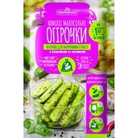 Приправа для маринування в пакеті Швидкі малосольні огірочки з базиліком та часником 45 г "Приправка"