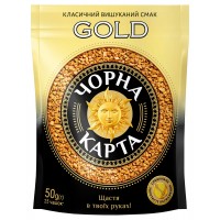 Кофе растворимый Gold Черная Карта 50 г