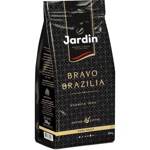 Кава натуральна смажена мелена  «Bravo Brazilia», 250г. ТМ «Jardin»