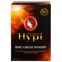 Чай цейлонский черный байховый мелколистовой «Высокогорный», 180 г ТМ «Принцесса НУРИ»