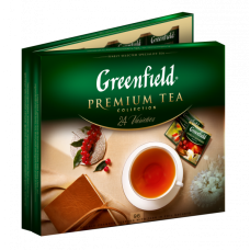 Набір пакетований чаю Асорті Greenfield Premium tea Collection 24 виду 96 шт 167,2 г
