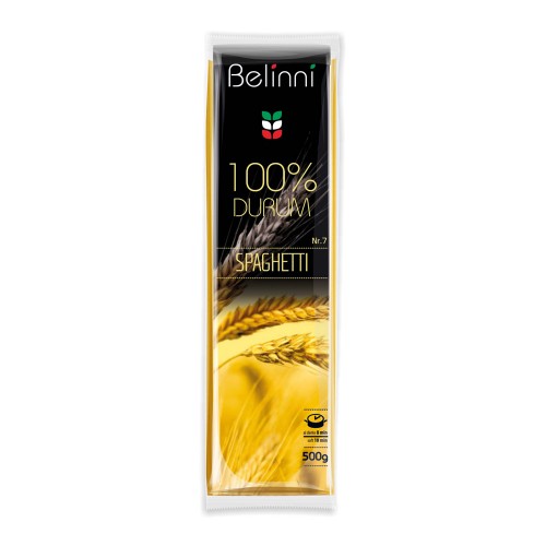 Макарони з твердих сортів пшениці Вермішель спагетті №7 Belinni 500 г