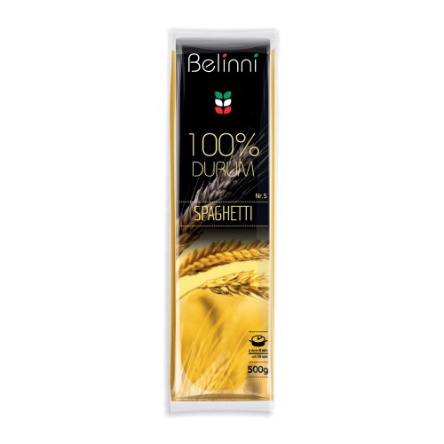 Макарони з твердих сортів пшениці Вермішель спагетті №5 Belinni 500 г