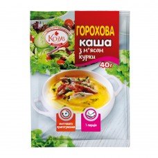 Каша гороховая с мясом курицы моментального приготовления Козуб продукт 40 г