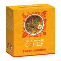 Чай Трипільське Сонце Трави України Ukrainian Herbs трав'яний 26 г (20под*1,3)