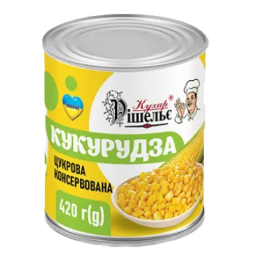 Кукурудза цукрова десертна 420 г Кухар Рішельє