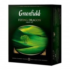 Чай зеленый байховый Flying Dragon Greenfield 100 пакетиков
