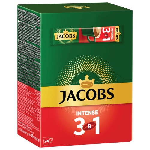 Напій кавовий розчинний 3в1 Intense Jacobs 24 стіка