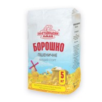 Мука пшеничная высшего сорта Полтавський смак 5 кг