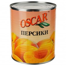 Персики половинки в сиропе ж/б Oscar 850 г
