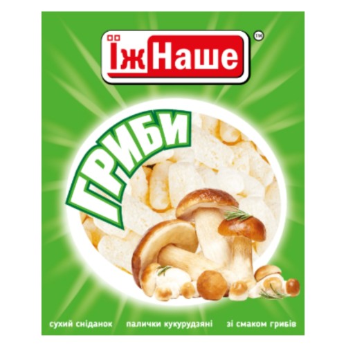 Кукурузные палочки со вкусом грибов ТМ Їж Наше 45 г