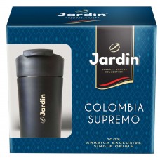 Кава натуральна смажена мелена Colombia Supremo Jardin 250 г + термочашка