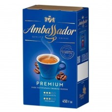 Кофе натуральный жареный молотый Premium Ambassador 450 г
