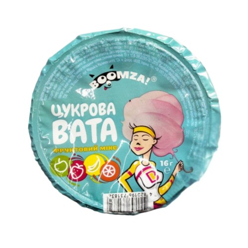 Сладкая вата Фруктовый Микс Boomza стакан 16 г