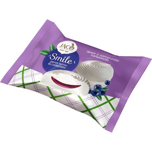 Зефір з чорничною начинкою Smile Жако 2,2 кг