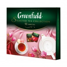 Набір чаю Асорті 12 varietes Selected Tea Collection Greenfield в пакетиках 60 шт