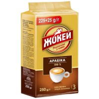 Кофе натуральный жареный молотый Арабика Жокей 250 г