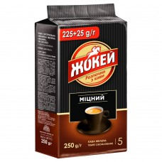 Кофе натуральный жареный молотый Крепкий Жокей 250 г