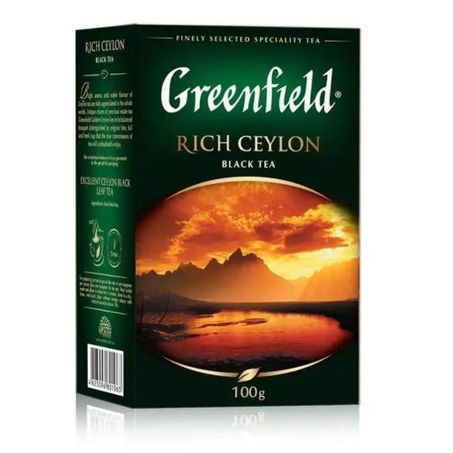 Чай черный листовой цейлонский Rich Ceylon Greenfield 100 г