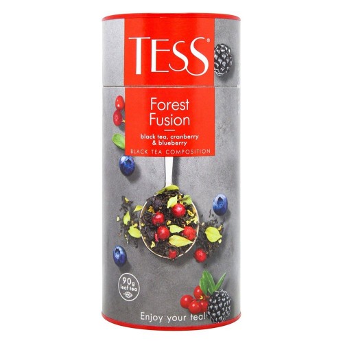 Чай чорний Tess Forest Fusion в тубусі 90 г