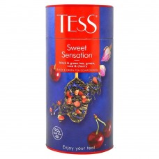 Чай чорний та зелений Tess Sweet Sensation у тубусі 90 г