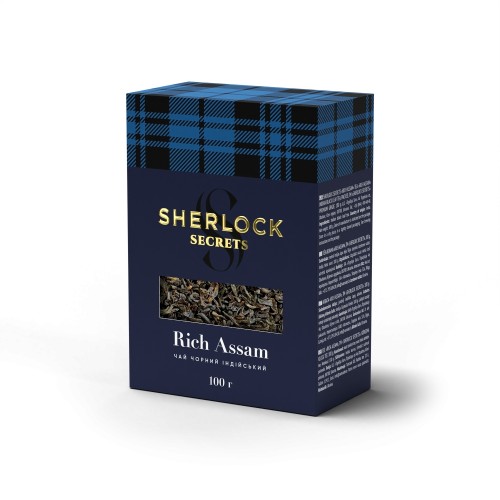 Чай чорний індійський листовий Rich Assam Sherlock Secrets 100 г