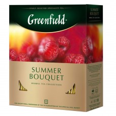 Чай фруктово-травяной пакетированный Summer Bouquet 100 шт Greenfield 200 г