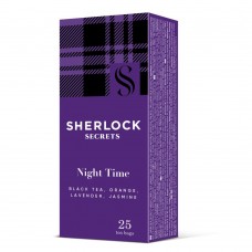 Чай черный с цедрой апельсина, цветами лаванды и жасмина 25 пакетиков Night Time Sherlock Secrets 50 г