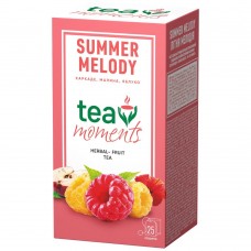 Чай фруктово-ягодный со вкусом малины Summer Melody 25 сашетов Tea Moments 40 г